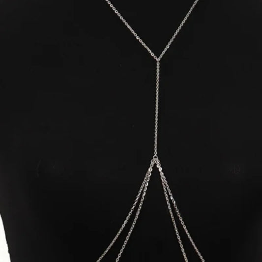 Sexy Chest Chain Bikini Female Body Belly Chains for Women Cross Waist Chains
