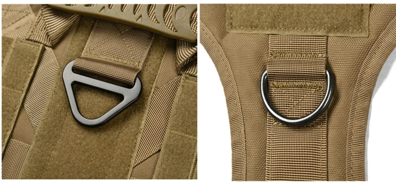 Tactical Dog Harness, Adjustable No-Pull Handle Service Vest Heavy Duty Pet Large Breed,  Dog Vest for Training Hunting Walking