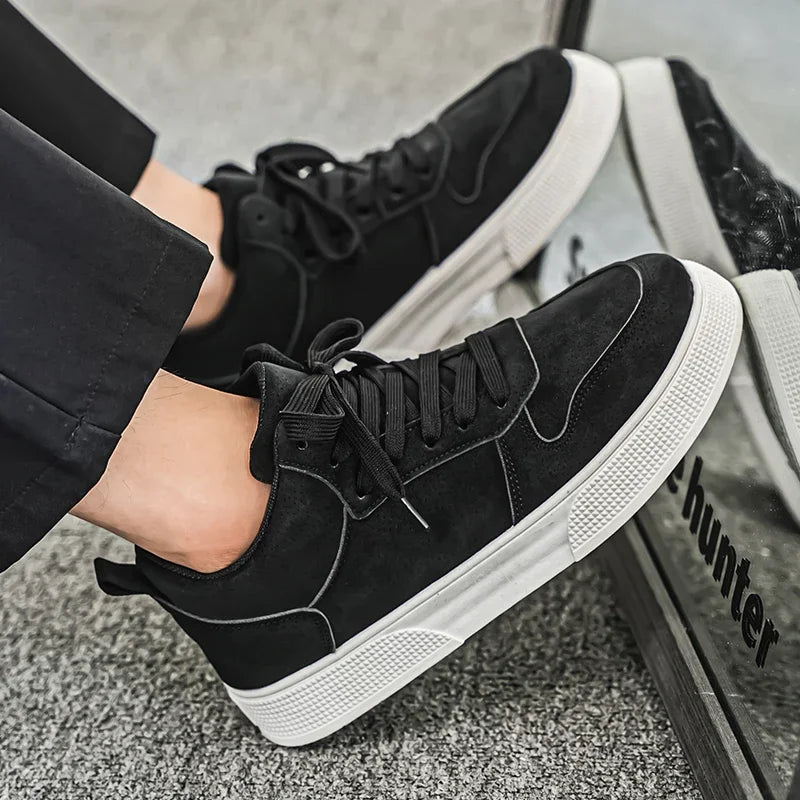 Fashion Men Casual Shoes Platform Non-slip Man Walking Sneakers Lightweight Male Running Shoes Breathable Platform Sport Shoes