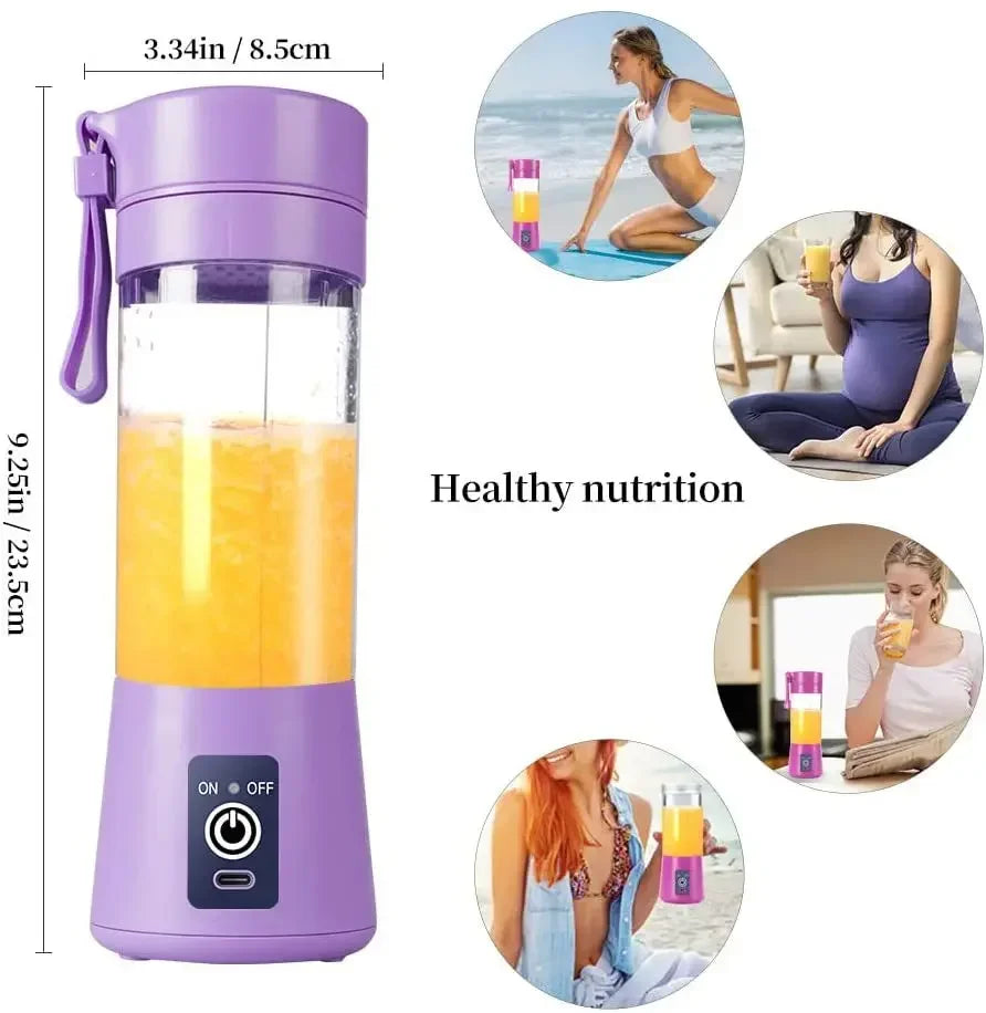 Portable Mini Electric Juicer USB Charging Smoothie Milkshake Maker Automatic Fresh Squeezer Lemon Kitchen Blender Fruit Cup