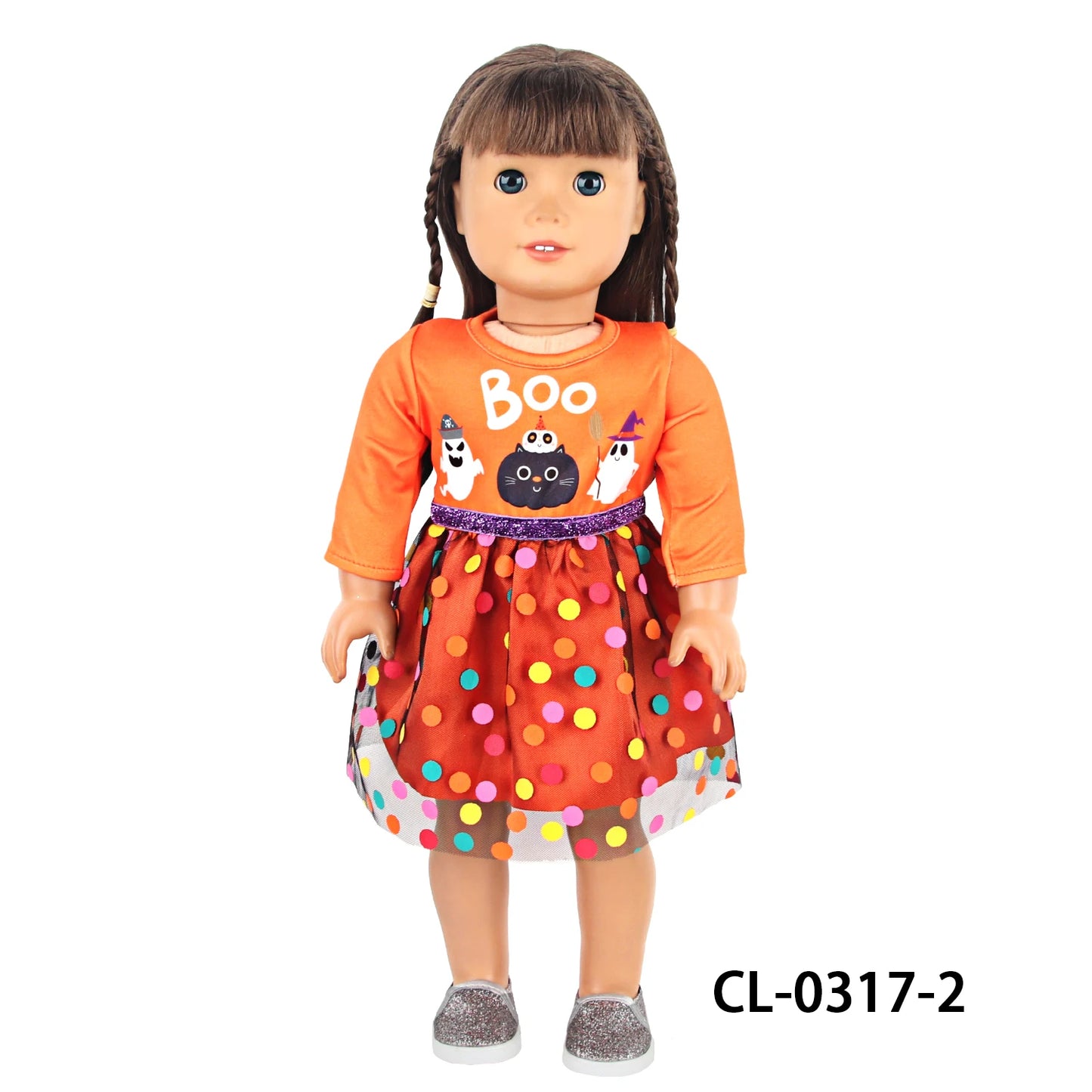 Halloween Doll Clothes Festival Pumpkin, Skeleton Costumes For 18 Inch American&43cm Baby New Born,OG,Life Girl Doll Accessories
