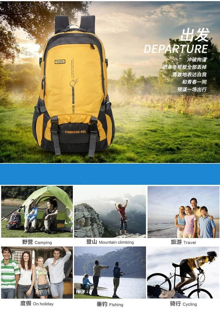 25L 45L Outdoor Hiking Travel Backpack Ultralight Waterproof Casual Sport Riding Camping Climbing Bag Men Women Student Rucksack