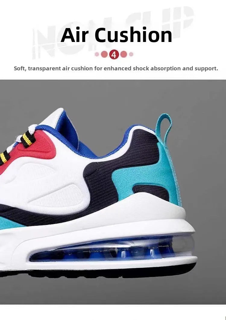 Unisex Large Size Sports Shoes Breathable Comfortable Spring Autumn Fashionable Casual Mesh Air Cushioning Low Top Sneakers