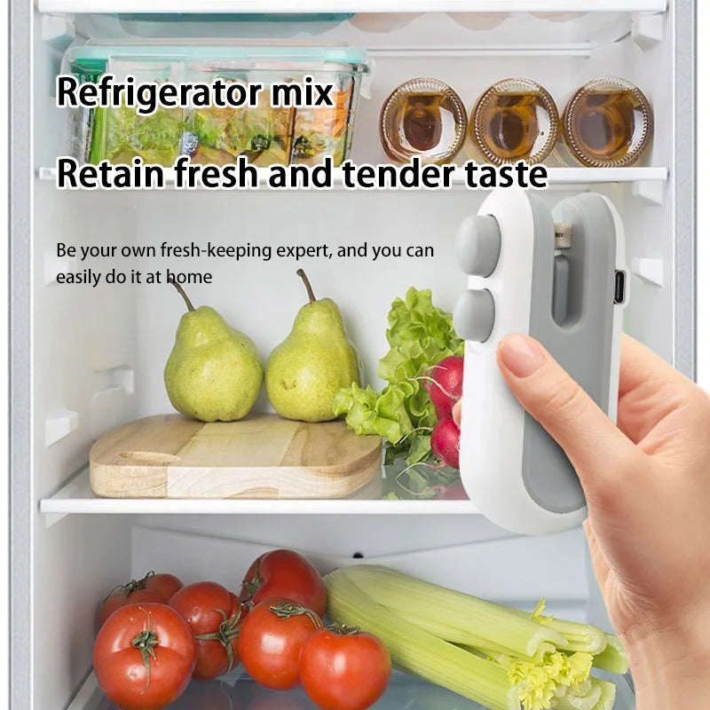 New Mini Bag Sealer Plastic Bag Sealing Machine 2 in 1 Heat Seal Rechargeable With Cutter For Plastic Bags / Snack Bags