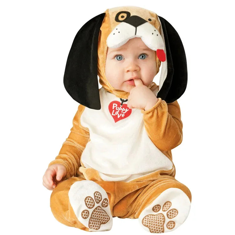 Halloween Costume Baby Boy Clothes Girls Monkey Polar Bear Romper Kids Clothing Set Baby Hat Socks Toddler Set