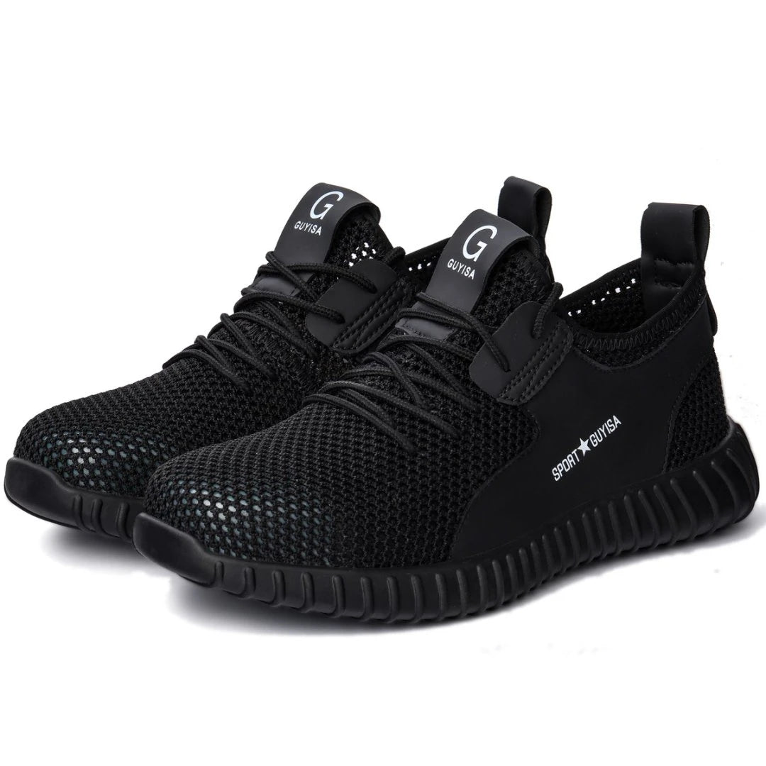 Summer Safety Shoes Mesh Work Shoes Lightweight Safety Sneaker For Men Breathable Protective Work Sneakers Steel Toe Shoes Man