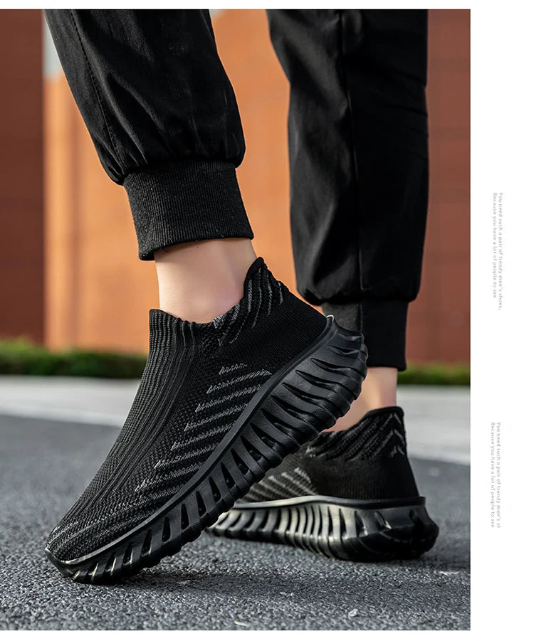 Men Sock Shoes Women Running Thick Sole Fashion Casual Sneakers Breathable Sport Shoes Couple Walking Fashion Sneakers Shoes