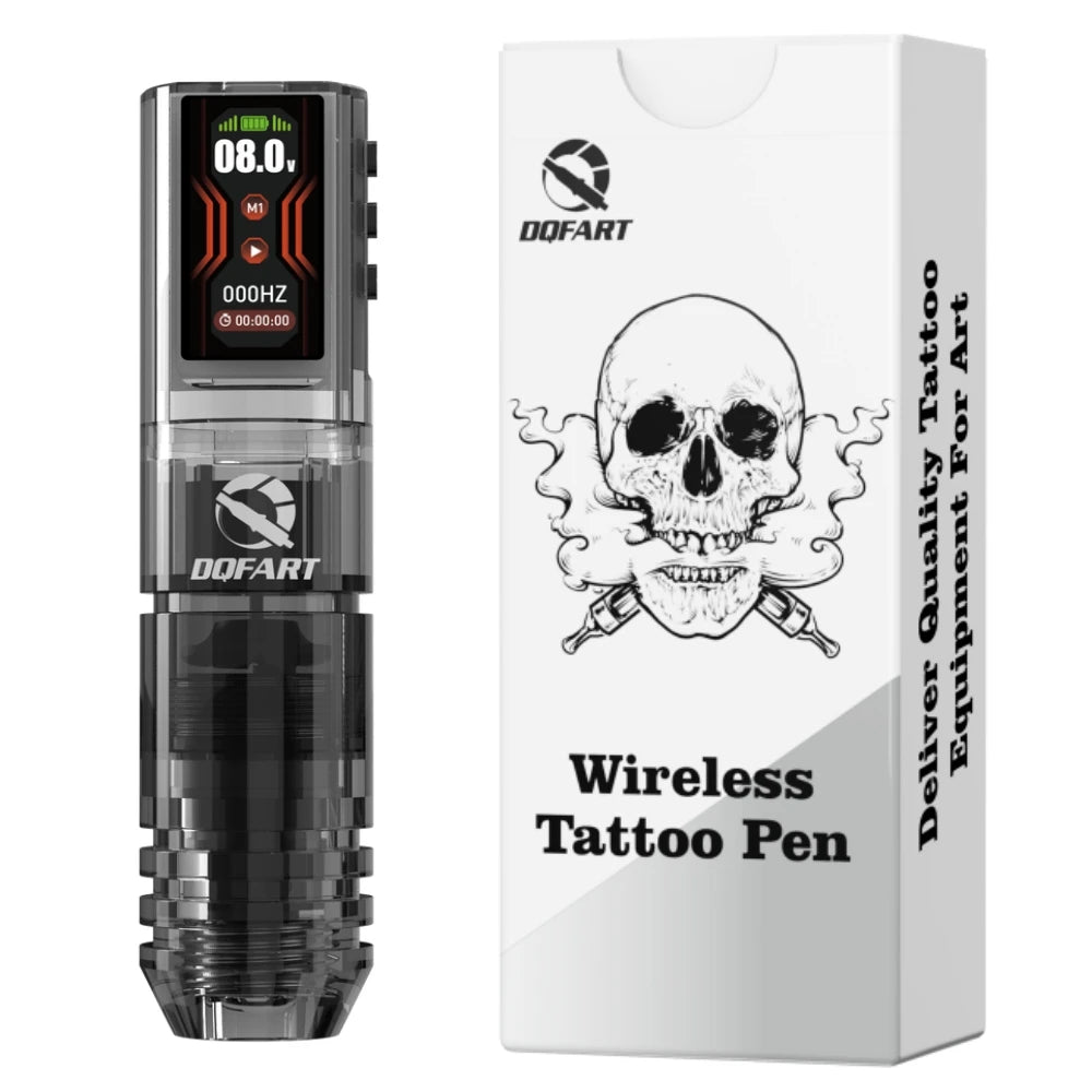 DQFART Hot Poseidon Wireless Tattoo Machine Pen 3Styles 6Colors 1600mAh Safe Professional Artists Creative Designs Beginner