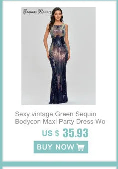 Sexy vintage Maxi Sequin cocktail Dress bridesmaid Prom Dresses for Women Casual Party Long sleeve club Bodycon Dress vestidos