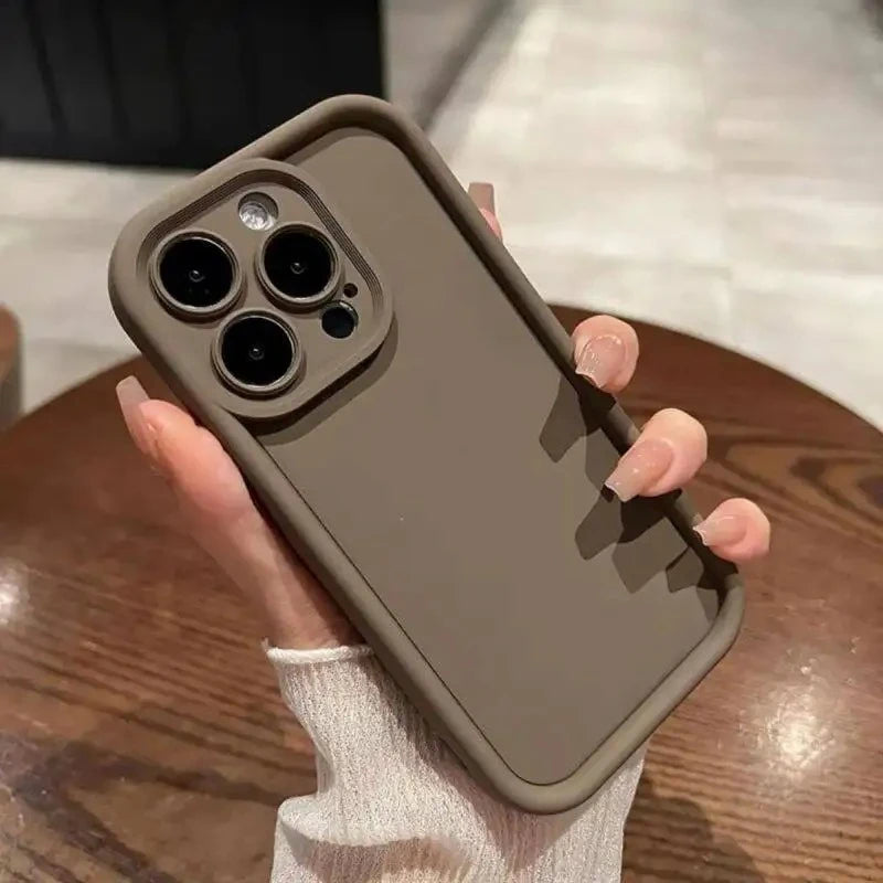 Luxury Candy Color Soft TPU Case For iPhone 17 Air 16 14 15 Pro Plus 13 12 11 Pro Max 16e Shockproof Silicone Phone Cover Fundas
