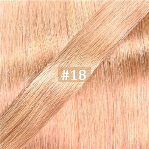New Flat Tip Hair Extension Human Hair Straight Flat Tip Human Fusion Hair Natural Brazilian Keratin Capsule Real Human Hair 613