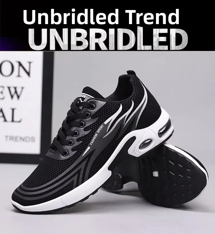 Men's Sport Shoes New Lightweight Comfortable Fashionable Casual Running Shoes Suitable for Youth Thick Bottom Running Style