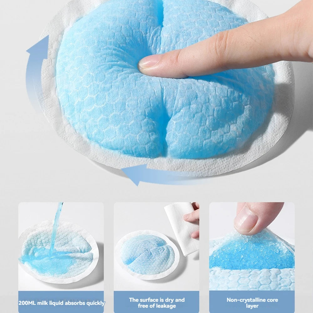 lactation Anti overflow breast pad postpartum disposable Thin style ventilate Leak proof nipple 100 pieces