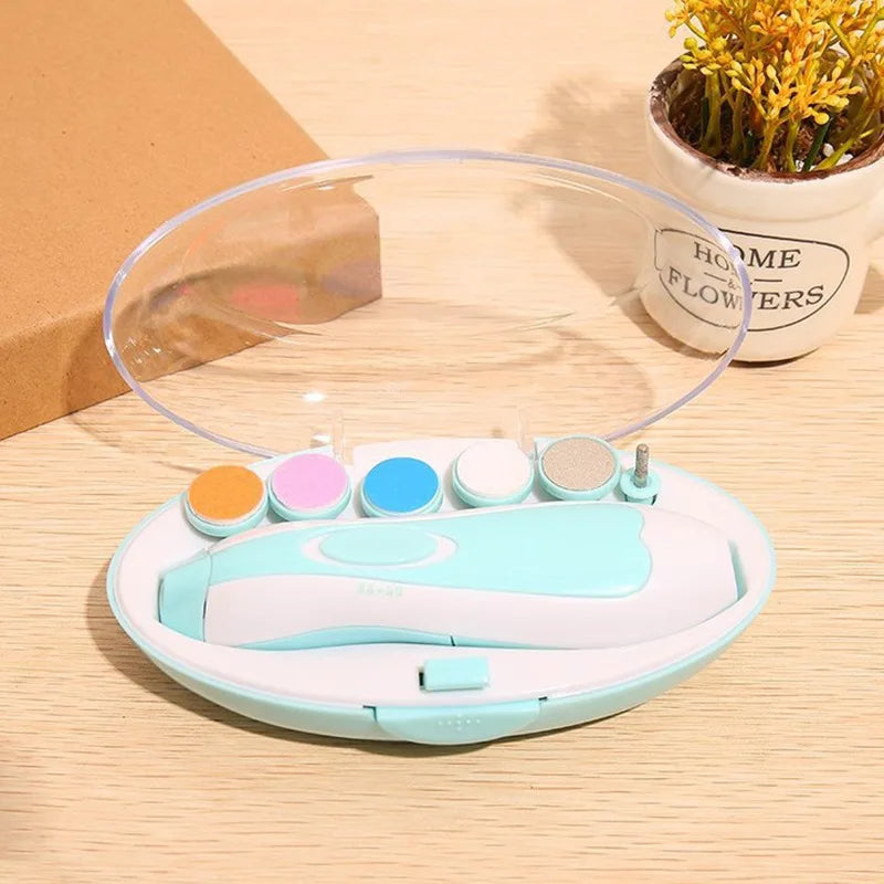 2026 Baby Electric Nail Trimmer Kid Nail Polisher Tool Baby Care Multifunctional Fingernail Cutter Trimmer Infant Manicure Set