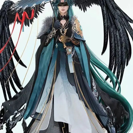 Halloween XIAO Costumes Hanfu Game Genshin Impact XIAO clothes Cosplay Costume Anime Costume Outfit Full Set