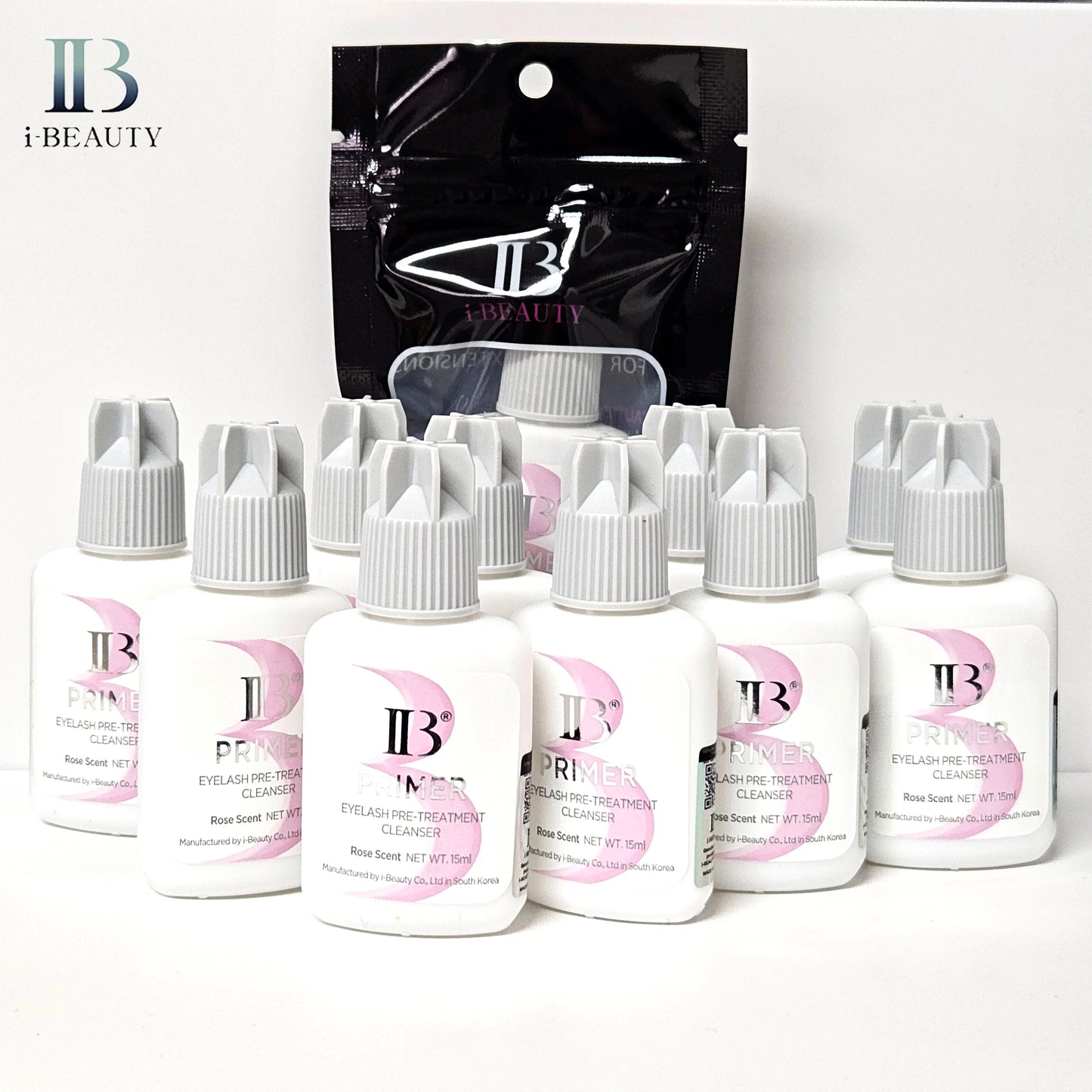 I Beauty Wholesale Professional IB Primer Eyelash Extensions Glue 15ml Korea Original False Lash Glue Suppliers Makeup Tools