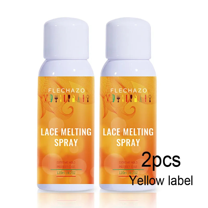 Glueless Wig Install Lace Melting Spray 1-2 Packs Edges Lay Down Lace Melt Strong Secure Hold Spray Home Or Travel Easy To Use
