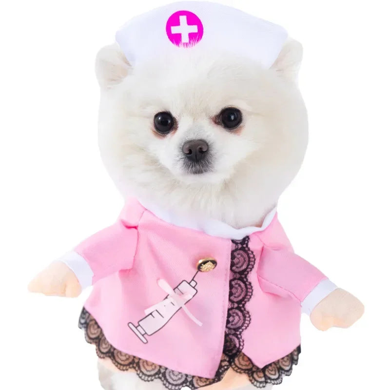 Halloween Funny Dog Clothes for Small Medium Dogs Cats Party Dressed Up Cosplay Costumes Bulldog French Chihuahua Pet Outfits