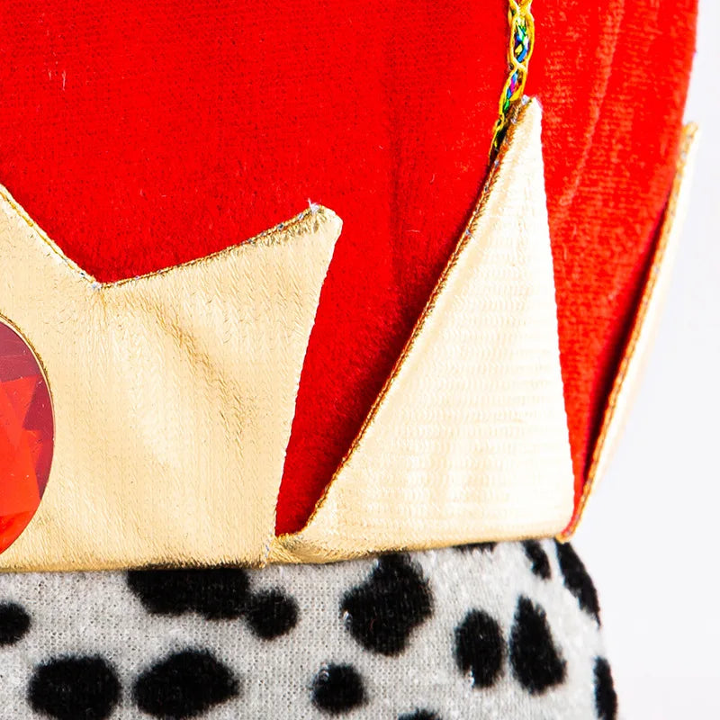 Halloween Costume Props Prince King Christmas Show Crown Hat Pharaoh Hat Mardi Gras Party Velvet Hat Party Decoration