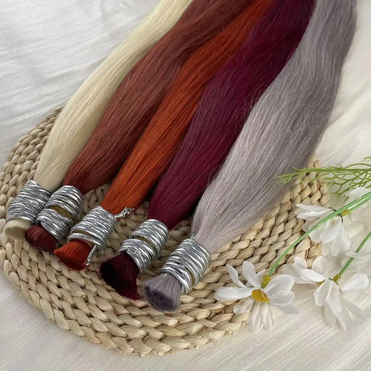 Human Hair Bulk No Weft Virgin Remy Hair Vietnamese Hair Straight Hair Bulk Real Natural Hair No Weft For Braiding Wholesale