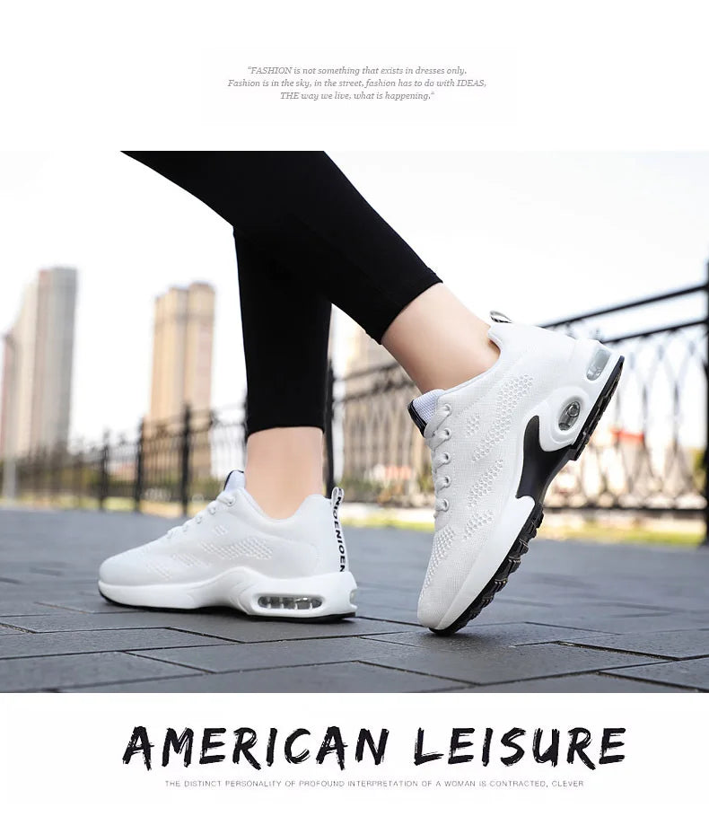 Women Mesh Breathable Casual Sneakers Lace-up Vulcanized Shoes Ladies Platform Sneakers Female Shoes Plus Size Zapatos De Mujer