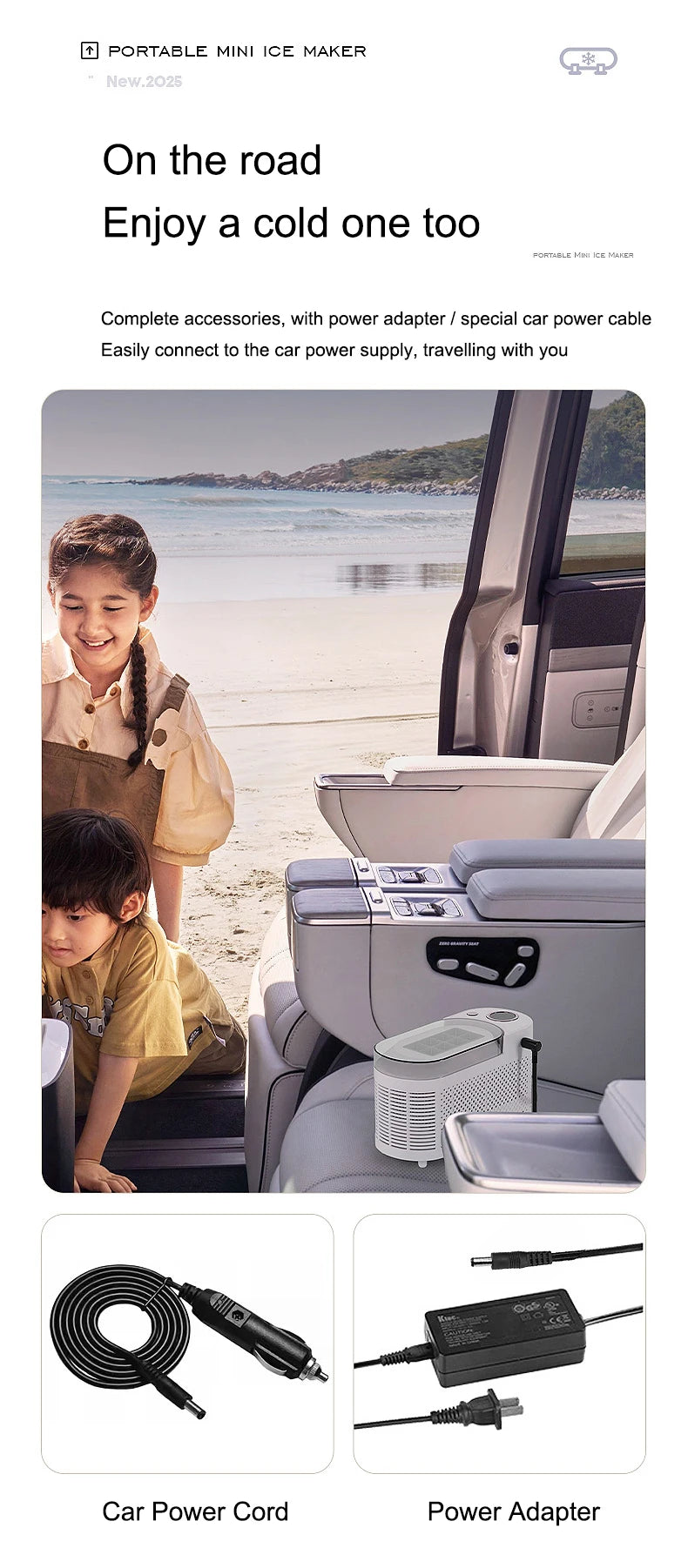 110V/220V Portable Small Ice Maker Mini Home Dormitory Office Camping 12V Car Cube Ice Automatic Ice Making Box Ice Machine