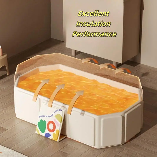 Baby Bathtub,Portable Baby Tub,Quick Pop Up Non Inflatable Bathtub Space-Saving,Durable Tubs for 0~8 Years old Infants