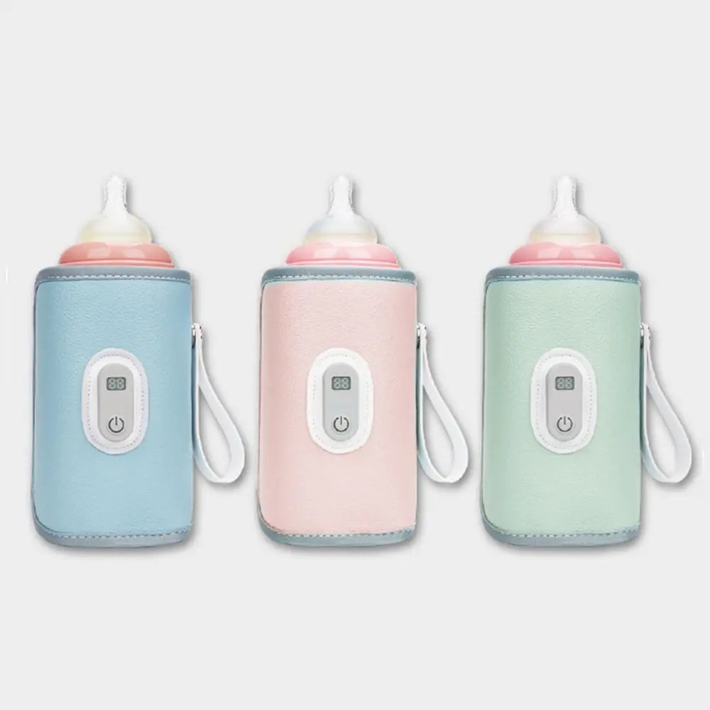 Digital Baby Bottle Warmer 5 Levels Type-C Milk Bottle Insulation Cover LED Display Heating Bottle Thermal Heater Infants