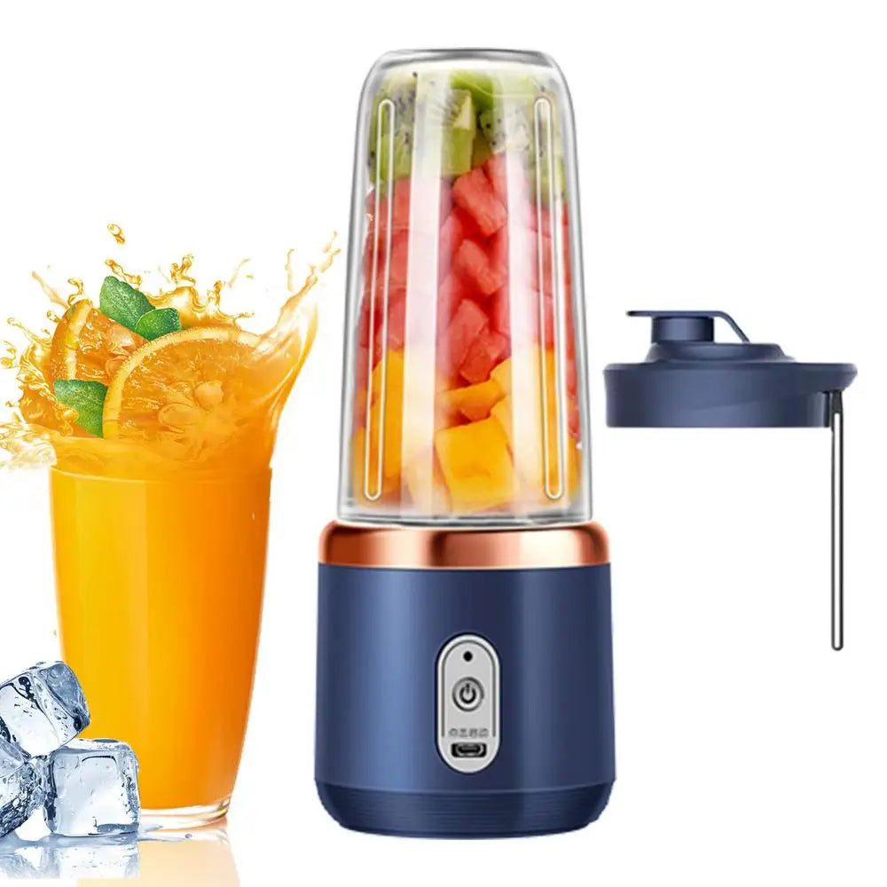 Portable Fruit Juice Blenders Summer Personal Electric Mini Bottle Home USB 6 Blades Juicer Cup Machine For Kitchen