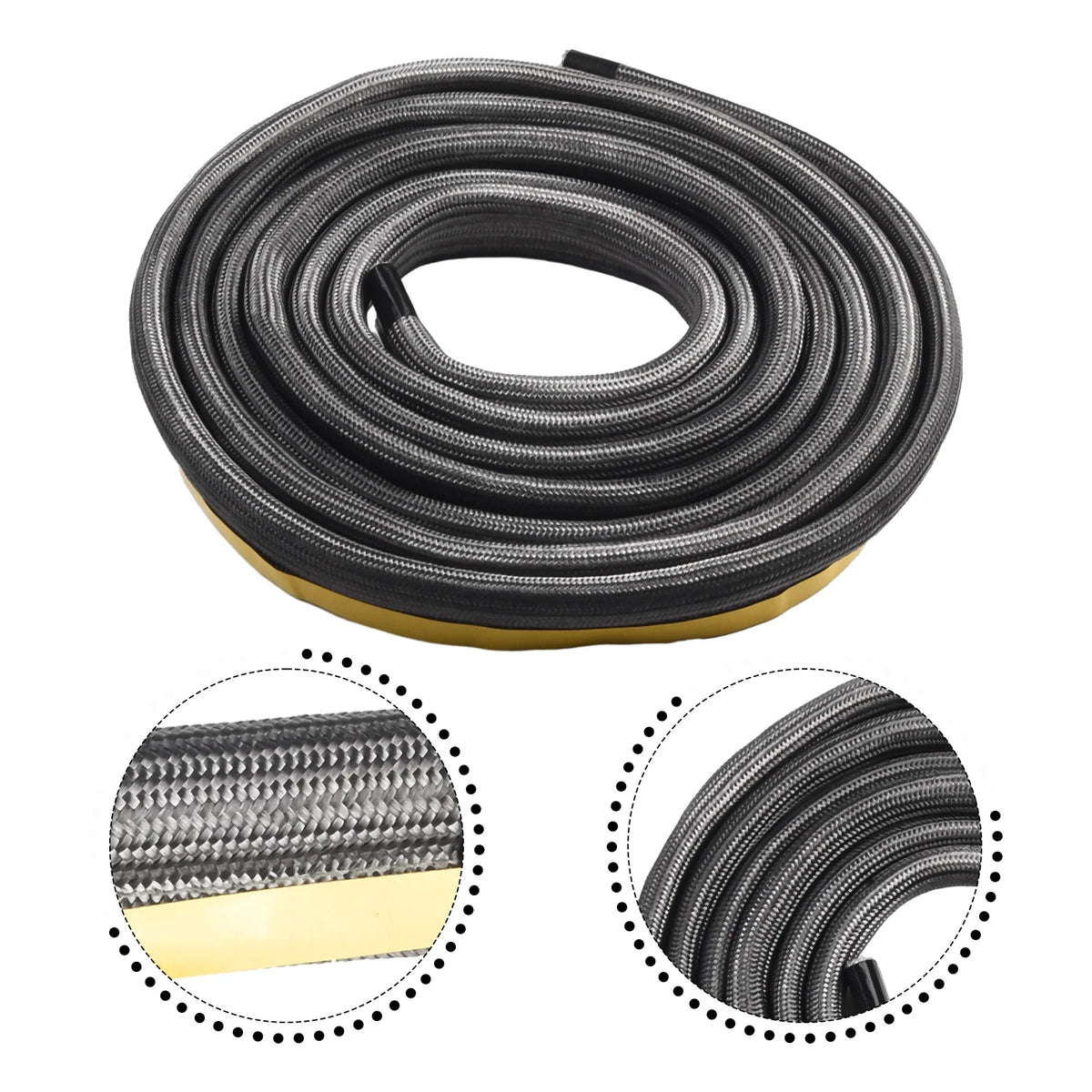 1pcs 10mm Fireplace Sealing Rope Wood Burning Stove Door Self-Adhesive Fiberglass Sealing Cord 2/3meter Insulation Gasket Tape