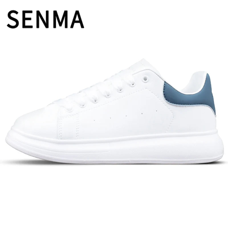 SENMA Luxury Design Sneakers For Men 2025 White Board-shoe Soft Women Walking Shoes Running Shoes Couples Sneakers Tennis shoes