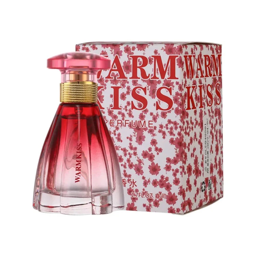 50ml WARMKISS Ladies Perfume Red Gradient Skirt Shape Bottle Long Lasting Sweet Floral Fruity Scent Valentine Dating Gift