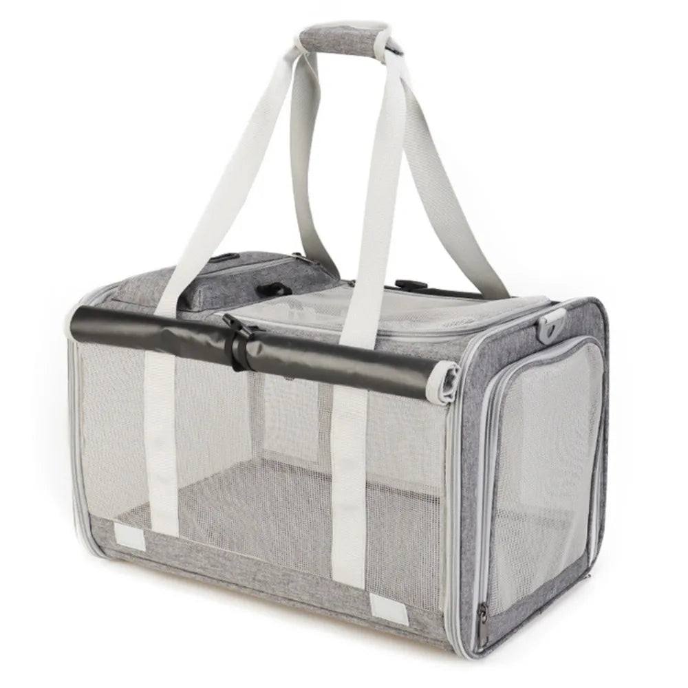 New Oxford Cat Carrier Handbag Breathable Large Capacity Cat Transport Bag Waterproof Foldable Pet Carrying Bag Outdoor