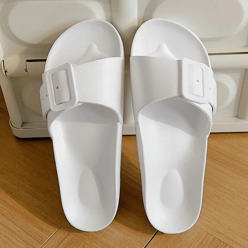 Summer Womens Adjustable Soft Slides Clogs Slipper Outdoor Indoor Flat EVA Slippers Lightweight