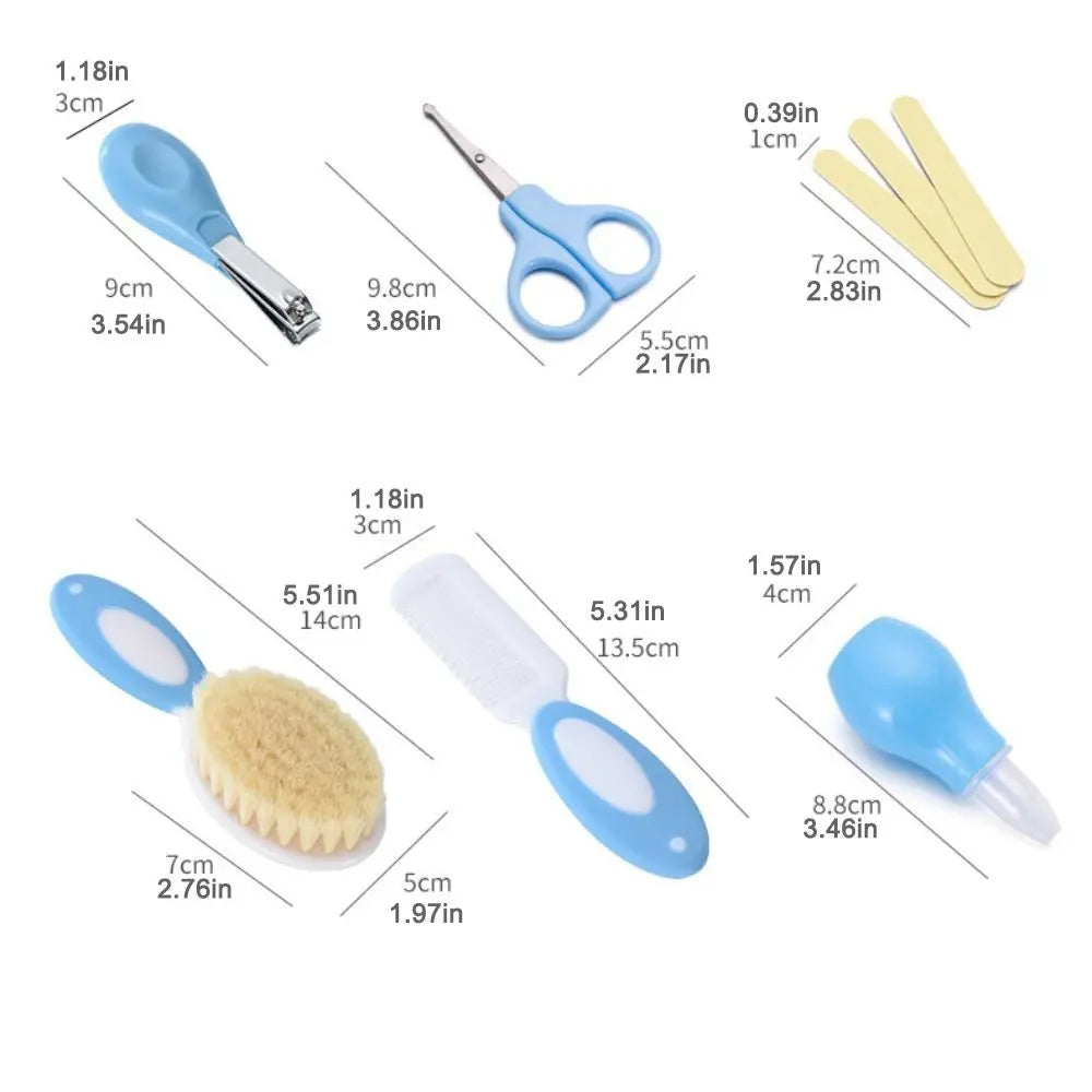 Multifunction Head Comb Baby Care Kit Nail Clipper Sharpener Nursery Care Set Tool Package Brush Newborn Cleaning Supplies Baby