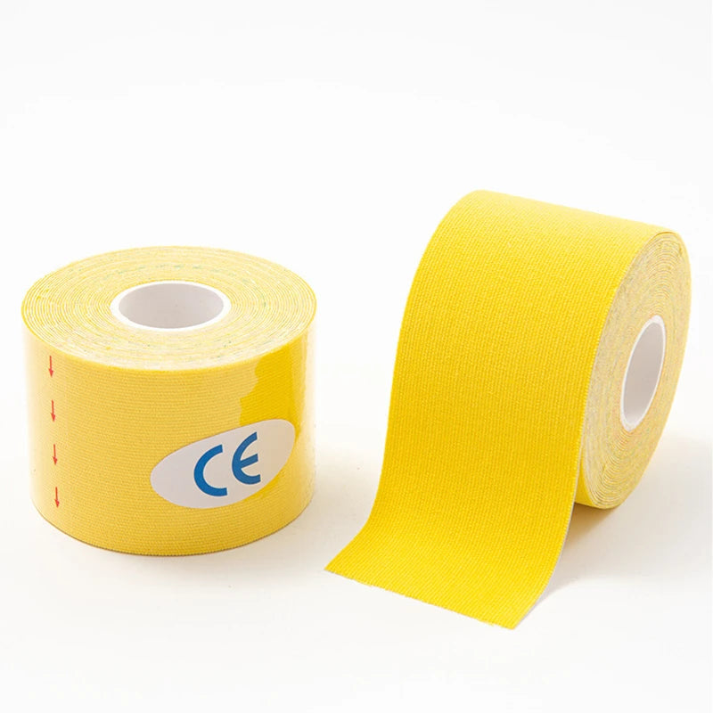 2.5cm Sports Kinesio Tape Muscle Kinesiology Elastic Knee Pain Relief Strain Patch Athletic Recovery Stickers Fitness Bandages