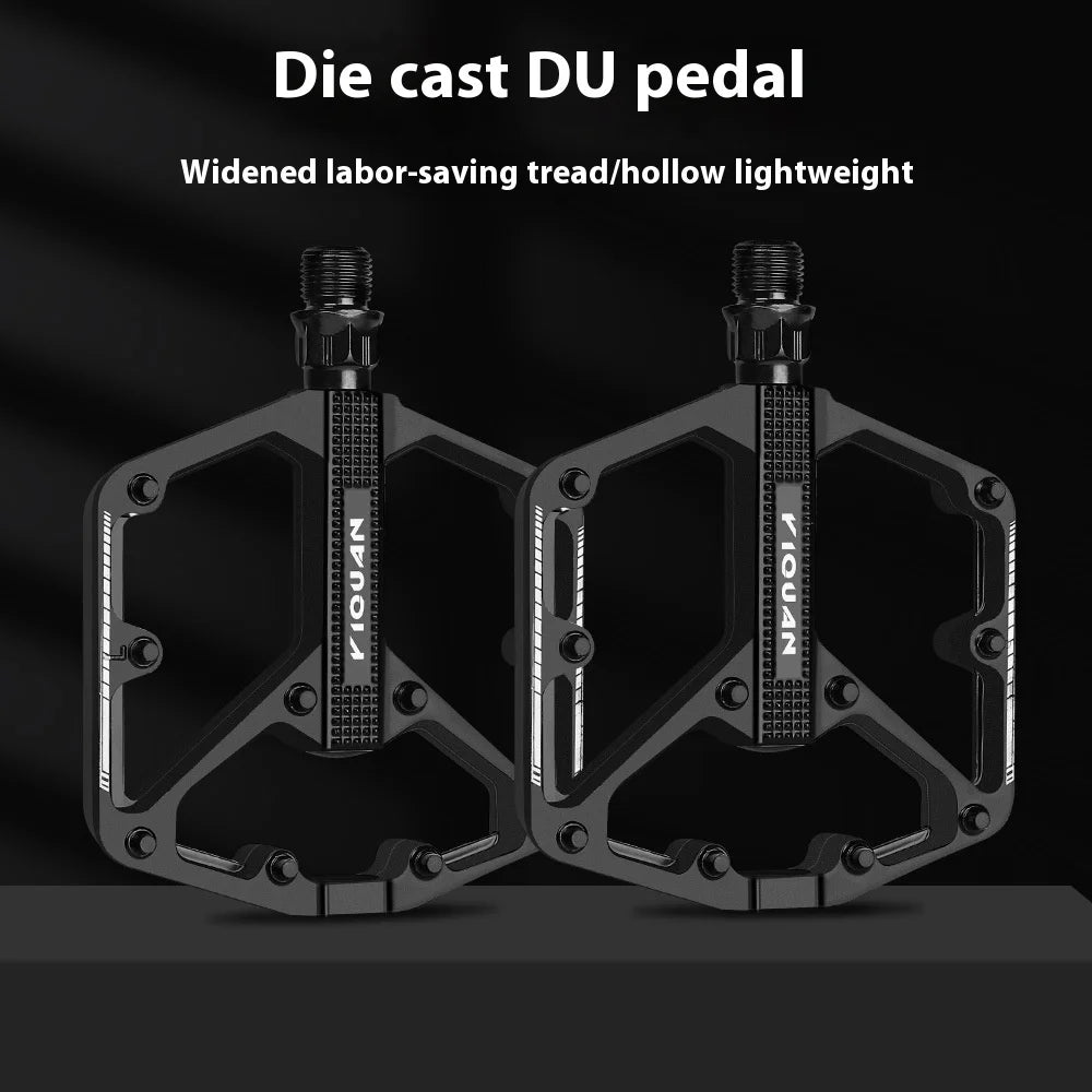 Mountain Road Bicycle Pedal Aluminum Alloy Pedal Double DU Pedal Anti-slip Widened Nail Pedal Bicycle Accessories Mtb Pedals