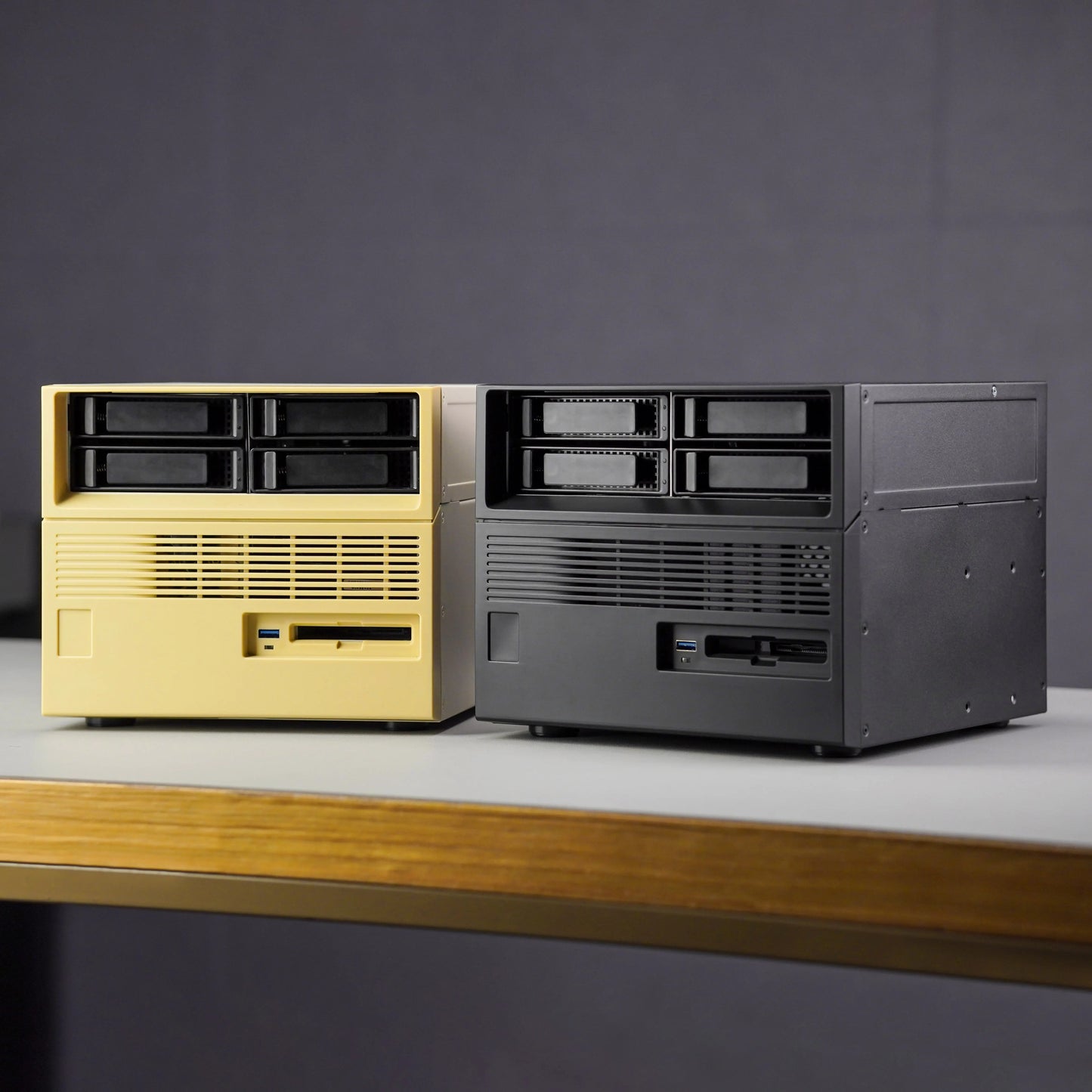 Beverly Little Treasure 4-Bay Full Tower NAS Enclosure SFX Power Supply ATX Motherboard Server with Fan Feiniu Heiqun UNRAID