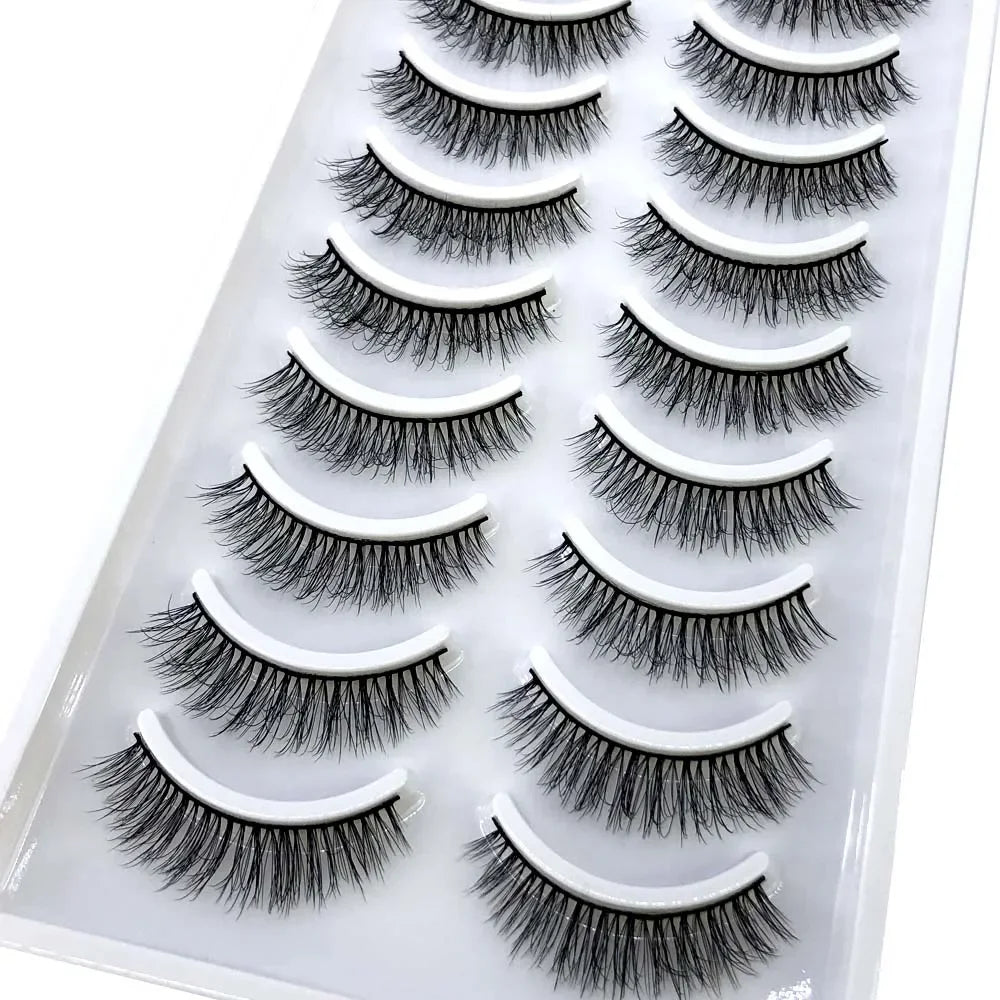 33 Style 10/50/100 Boxes 10Pairs Natural 3D Mink False Eyelashes Makeup Fake Eye Lashes Faux Cils Make Up Beauty Tools Wholesale