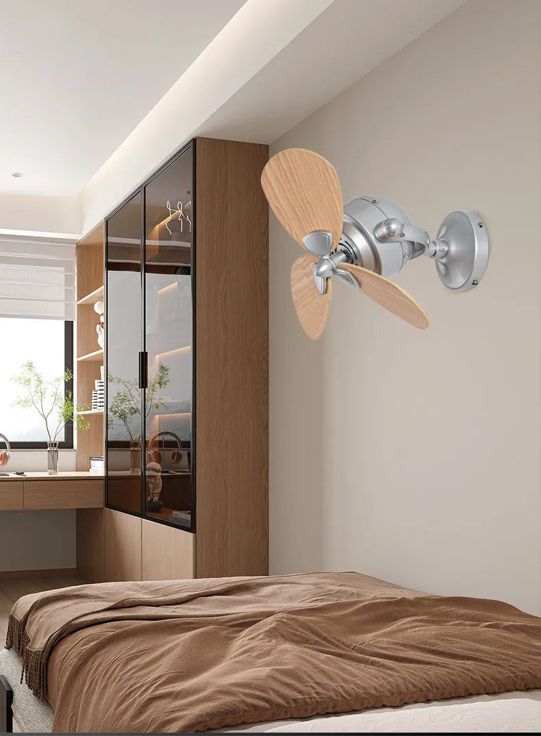 Creative Shaking Head Ceiling Fan 16 Inch Mini Living Room Bar Balcony Corridor Ceiling Wall Dual Purpose Fan Wall Mounted Fans
