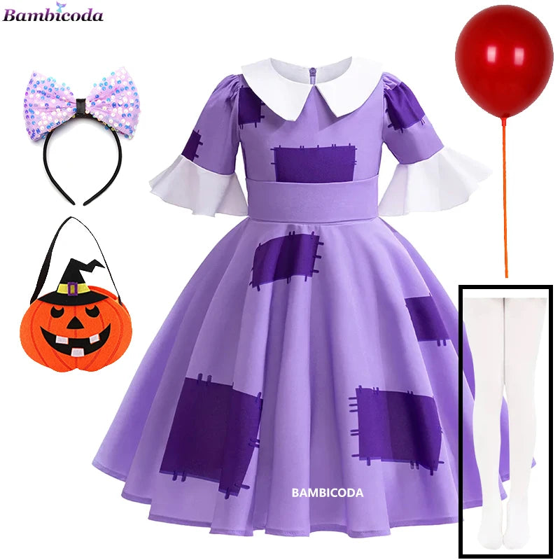 The Amazing Digital Circus Cosplay Costume Halloween Cartoon Circus Pomni Jax Ragatha Caine Jumpsuit Outfits Party Outfit
