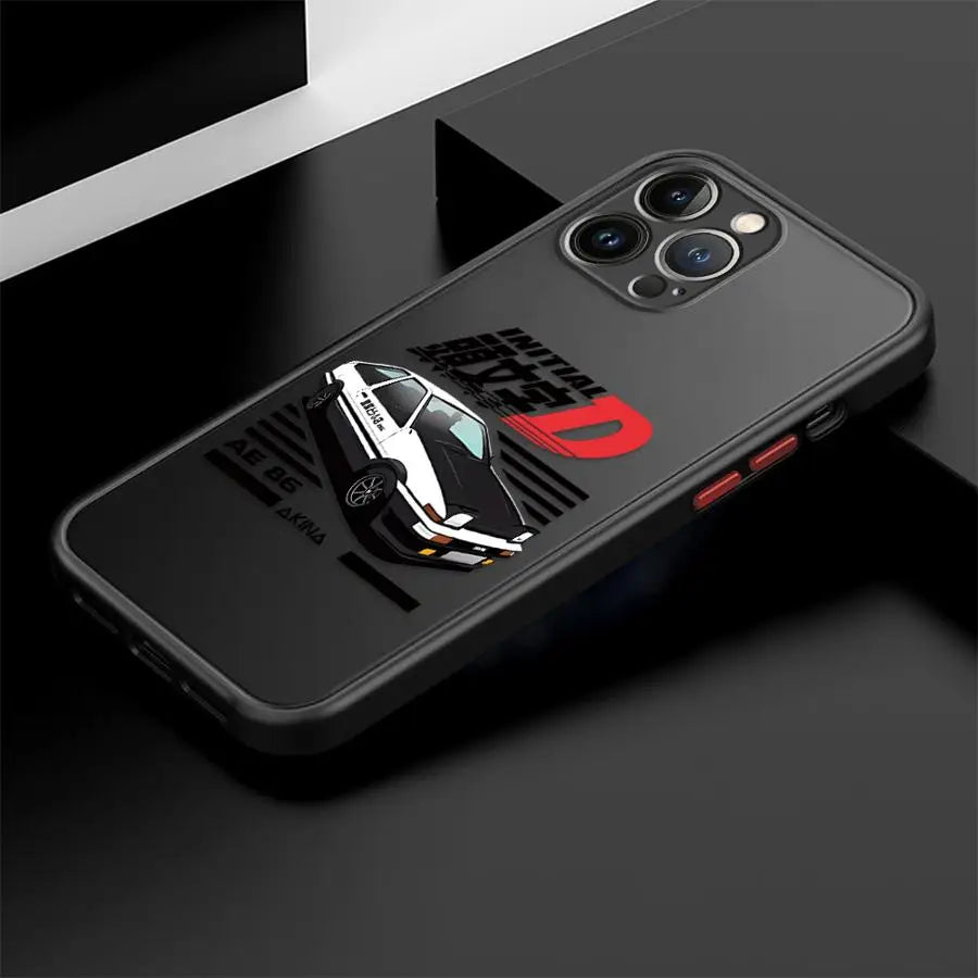Back Phone Cover Case for iPhone 12 17 16 Pro Max 17 Air 13 Mini 16e 11 XS 15 Plus 14 Anime Initial D AE86