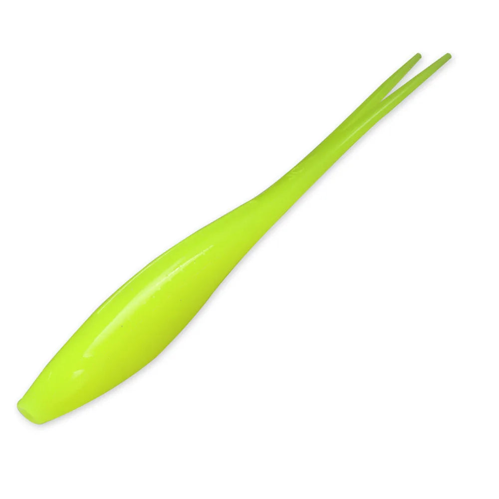 JOHNCOO 3pcs Floating Drop Shotting Soft Bait Fishing Lure 180mm V-shape Split Tail Swimbait Worm Topwater 18g