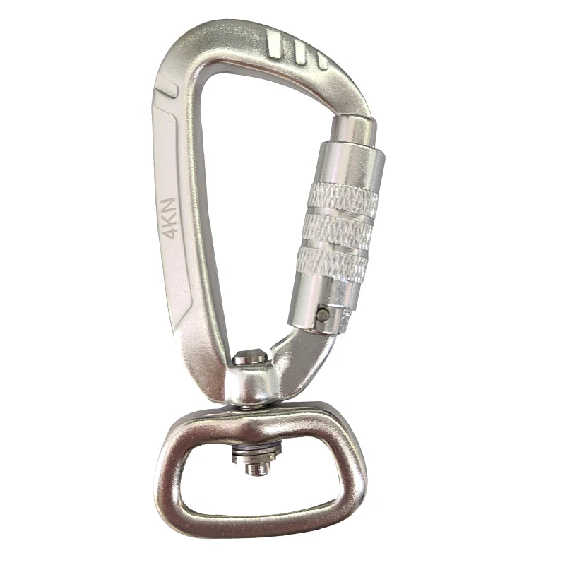 Safety Carabiner Clip Auto Locking 360 Rotational Hook 4KN Pull for Dog Leash Hammocks Backpacks Outdoor Climbing Accessories