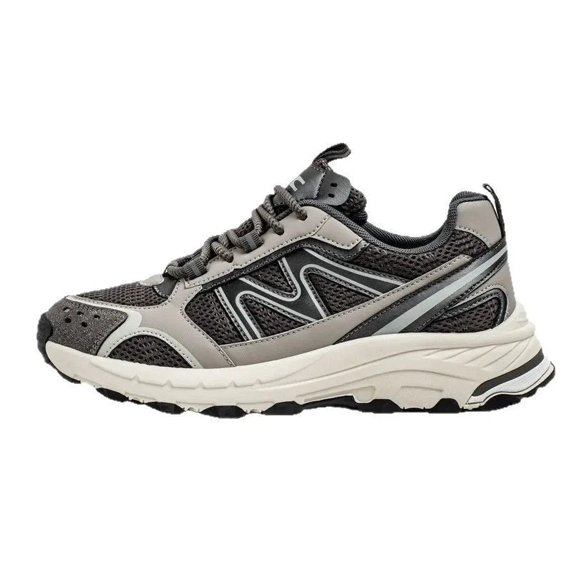 Breathable Outdoor Men's Sport Shoes Summer Trend Dad Sneakers Student Casual Rubber Sole EVA Insole Cotton Lined Net Mesh