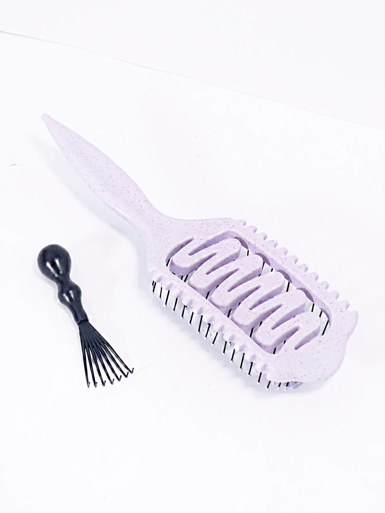 2-piece set of hair styling brushes with cleaning claws for creating voluminous curls Special for real hair wigs
