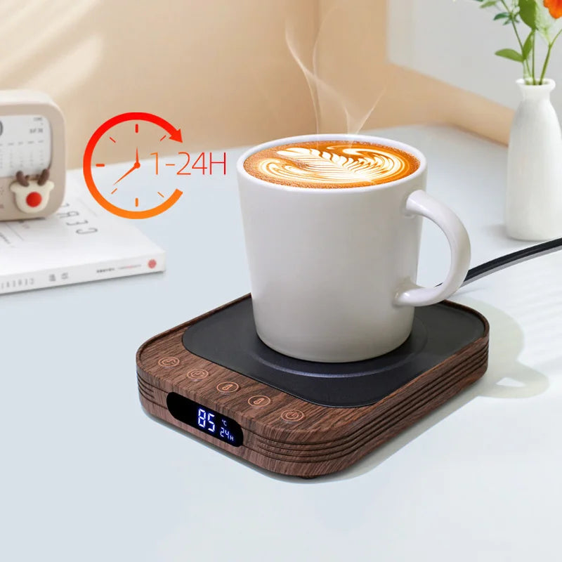 35W Electric Mug Warmer Cup Heater with 10 Gear Temperature Control Electric Hot Plate Warm Coaster Heating Pad 220V