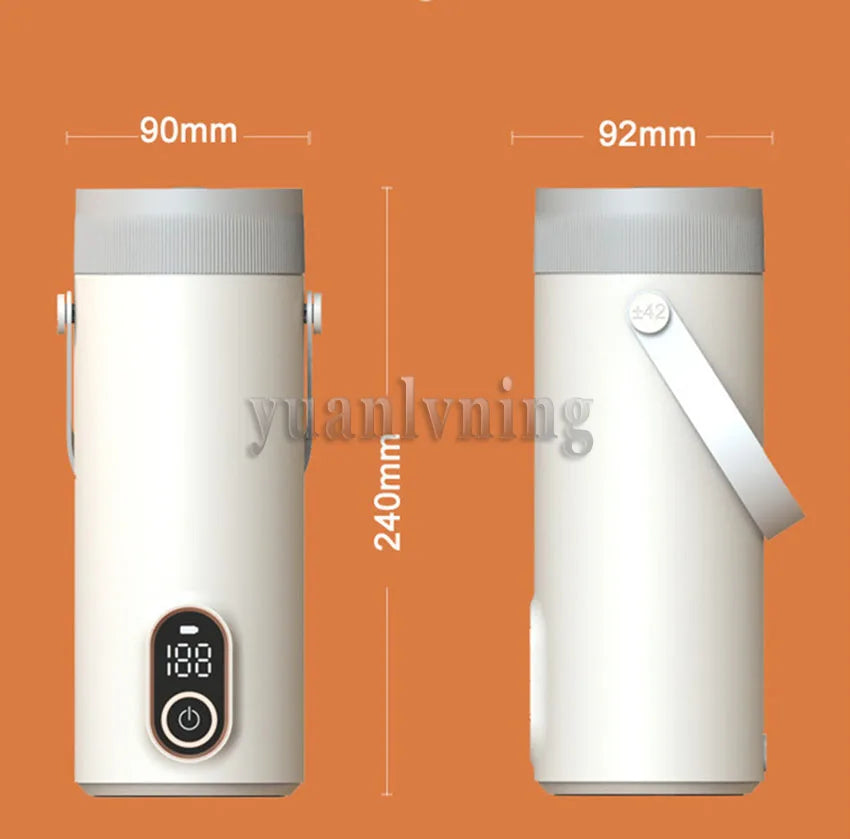 Multifunction Portable Wireless Electric Kettle Thermal Boiling Cup for Travel Water Boiler Temperature Control Thermos Warmers