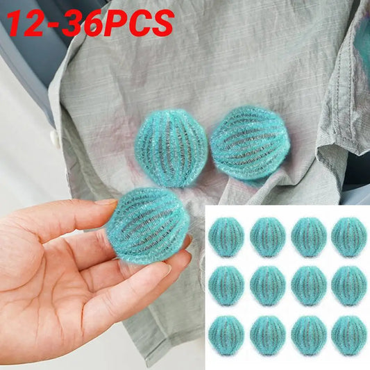 12-36pcs Pet Hair Remover for Laundry Washing Machine Balls Reusable Lint Remover Pet Dog Cat Hair Catcher Laundry Ball