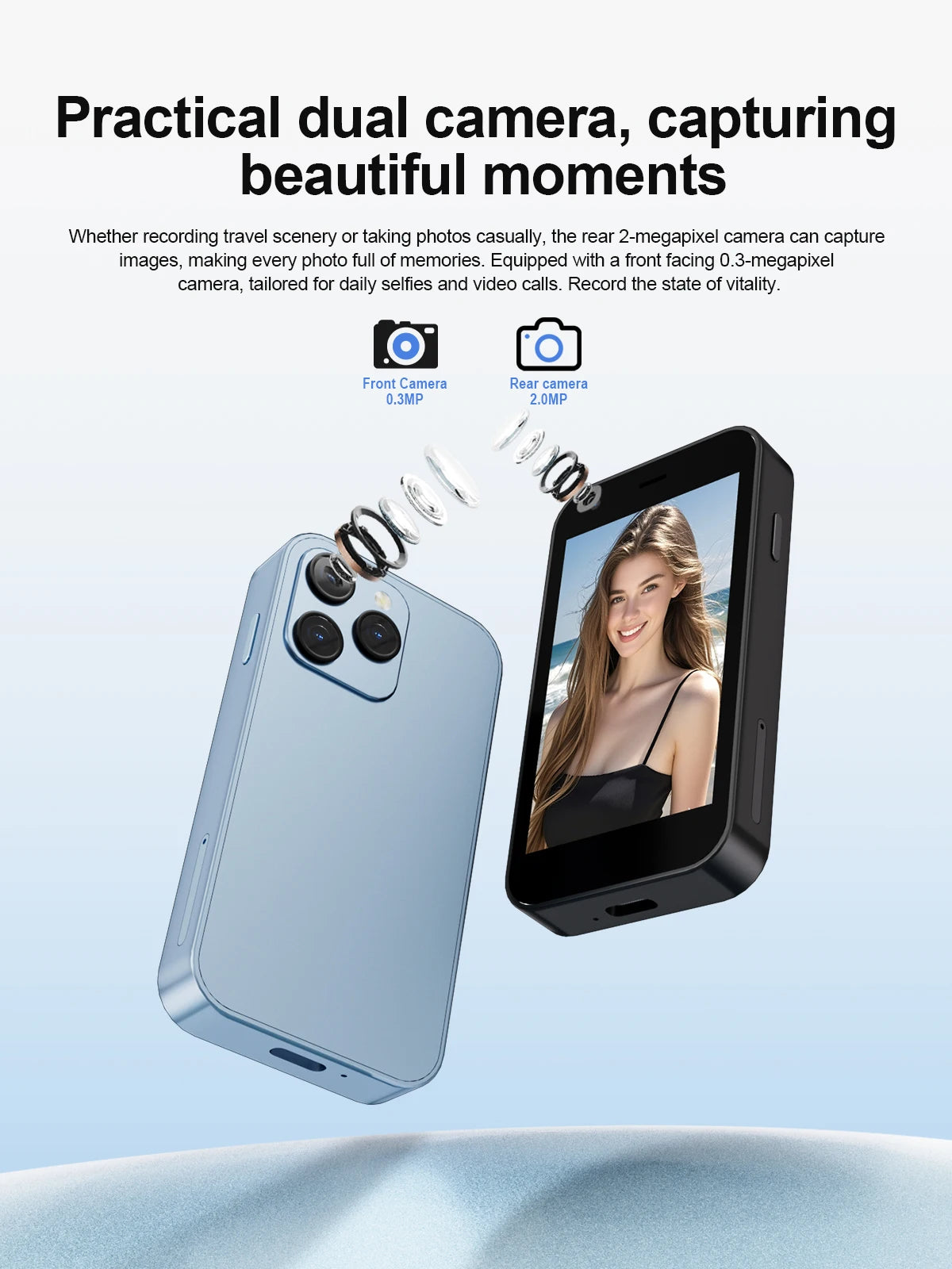 SERVO 15SE Ultra Mini Palm Smartphone 3G WCDMA Android Dual SIM WiFi Hotspot GPS Play Store 16GB ROM 3.0" Pocket Mobile Phone